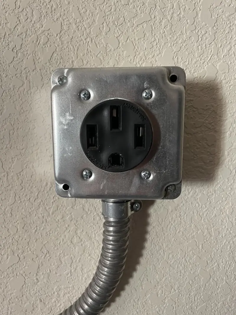 NEMA 14-50 outlet installed for Smart Home Electrical in East Porterville